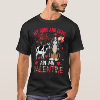 Honden En Koeien Zijn Mijn Valentijn Bernedoodle M T-shirt
