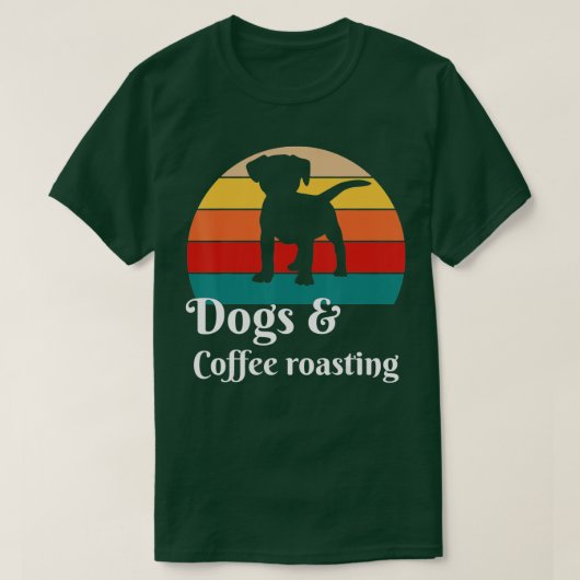 Honden en koffieRoasting T-shirt (Design voorkant)