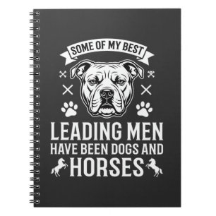 Honden En Paarden Leiden Mannen Notitieboek