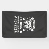 Honden En Paarden Leiden Mannen Spandoek (Horizontaal)