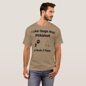 Honden en Pickleball en mijn Pickleball vrienden M T-shirt (Voorkant volledig)