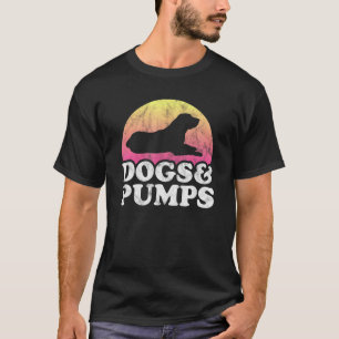 Honden en pompen, vrouwenhond en hoge hakken t-shirt