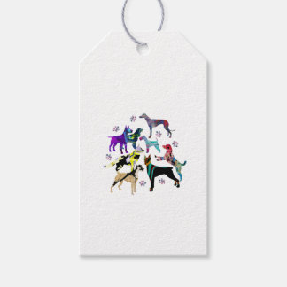 Honden en poten cadeaulabel