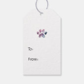 Honden en poten cadeaulabel (Achterkant)