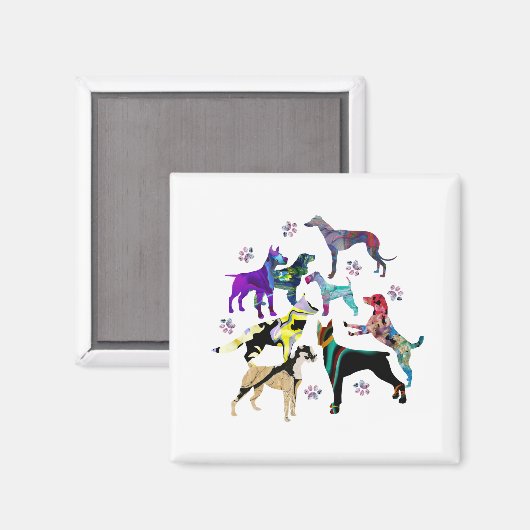 Honden en poten magneet (Voorkant / Achterkant)