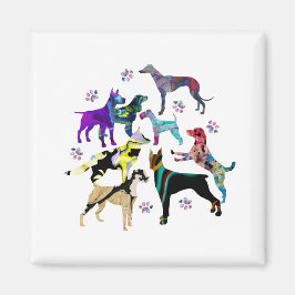 Honden en poten magneet