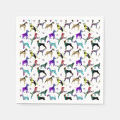 Honden en poten servet (Voorkant)