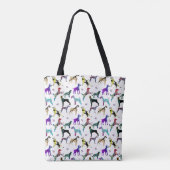 Honden en poten tote bag (Achterkant)