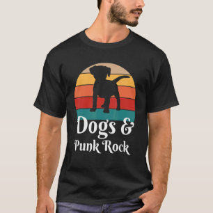Honden en Punk Rock Music T-shirt
