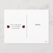 Honden en Rozen Valentijn/Jubileum Wenskaart Feestdagenkaart (Achterkant)