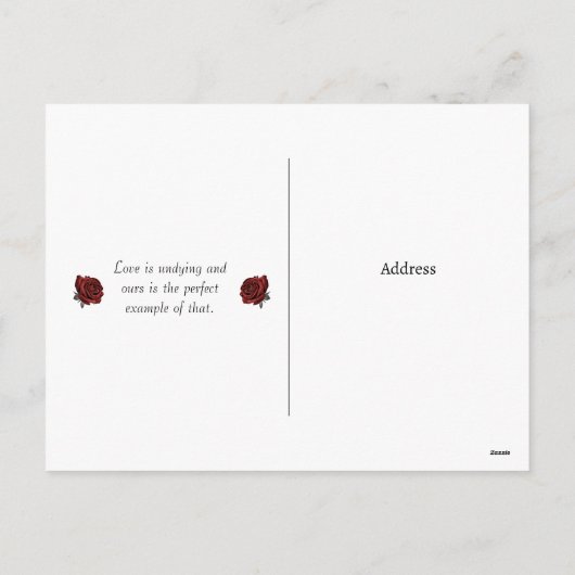 Honden en Rozen Valentijn/Jubileum Wenskaart Feestdagenkaart (Achterkant)