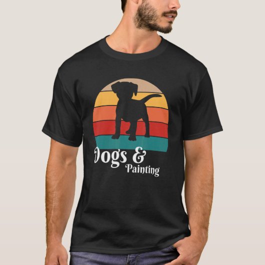 Honden en schilderijen t-shirt (Voorkant)