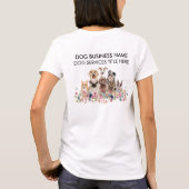 Honden en services met dubbele zijde t-shirt (Achterkant)