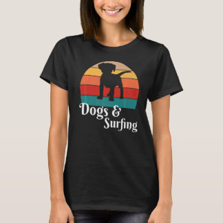 Honden en surfer t-shirt
