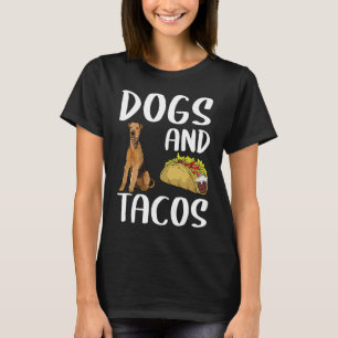 Honden En Tacos Airedale-terriër Mexicaans Eten T-shirt