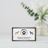 Honden en varkens | Marmer | Houtgrensgebied Visit Visitekaartje (Staand voorkant)