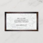 Honden en varkens | Marmer | Houtgrensgebied Visit Visitekaartje (Achterkant)