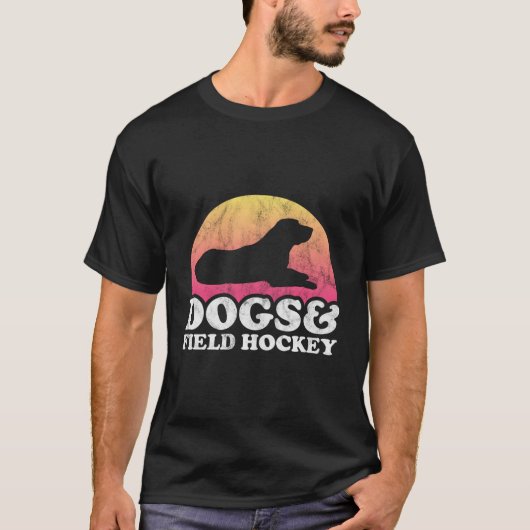 Honden en veldhockey Mannen T-shirt (Voorkant)