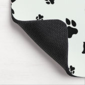honden en voetafdrukken mousepad muismat (Hoek)