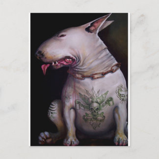 Honden eten katten briefkaart