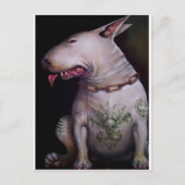 Honden eten katten briefkaart (Voorkant)