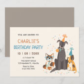 Honden feesten kaart (Voorkant / Achterkant)