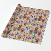 Honden Fijne Verjaardag Cadeaupapier (Uitgerold)