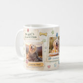 Honden Foto Collage Pootafdruk Herinneringen Koffiemok (Voorkant links)