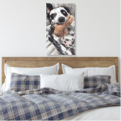 Honden Foto Huisdier Portret Canvas Afdruk (Insitu (Slaapkamer))