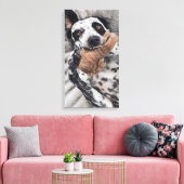 Honden Foto Huisdier Portret Canvas Afdruk (Insitu (Woonkamer))