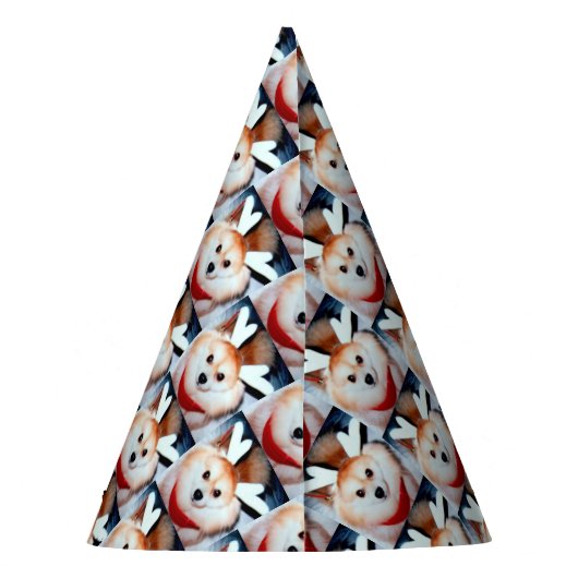 Honden Foto Verjaardag Custom Feesthoedjes (Achterkant)