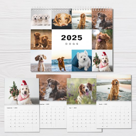 Honden Fotocollage Moderne 2025 Kalender