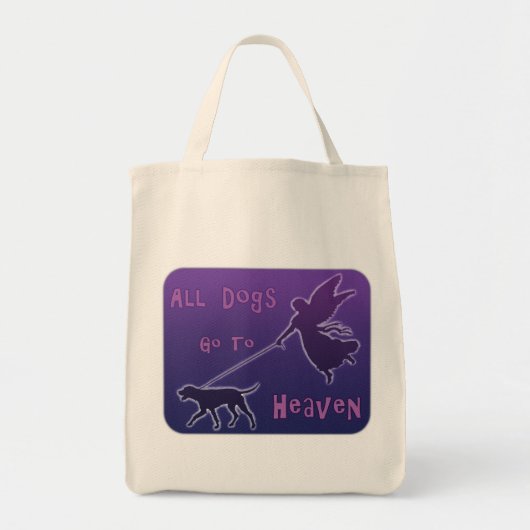 Honden gaan naar de hemel tote bag (Voorkant)