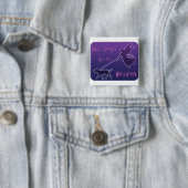 Honden gaan naar de hemel vierkante button 5,1 cm (In situ)
