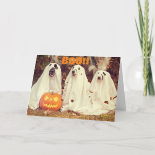HONDEN GELUKKIGE HALLOWEEN KAART