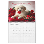 Honden genieten van Feestdagen door het jaar 20XX Kalender (Feb 2026)