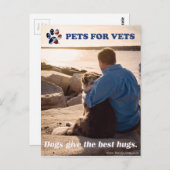 Honden geven de beste knuffels. briefkaart (Voorkant / Achterkant)