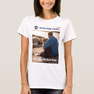 Honden geven de beste knuffels. t-shirt