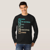 Honden Gezegde in het Duits Over Vier Legged Vrien T-shirt (Voorkant volledig)