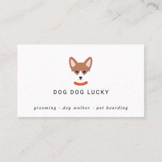 Honden gezicht label (Voorkant)