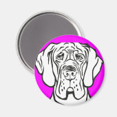 Honden Gezicht Magneet (Voorkant / Achterkant)