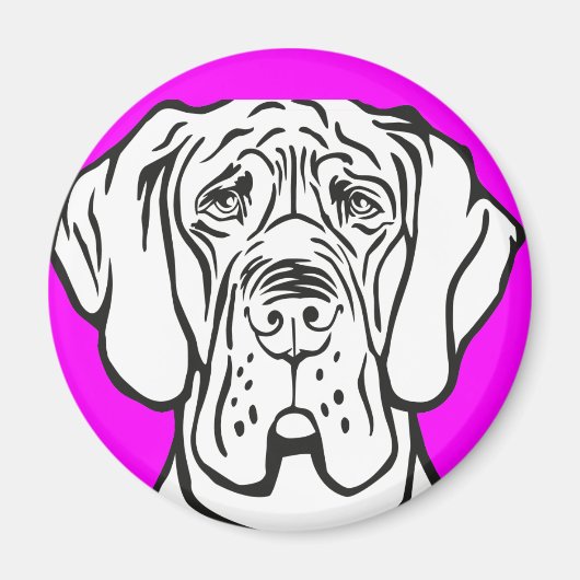 Honden Gezicht Magneet (Voorkant)