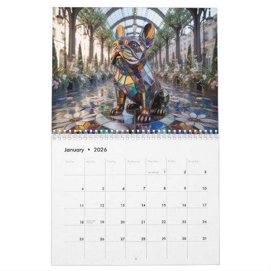 Honden Glas Kalender (Jan 2026)