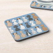 Honden glimlachen bier onderzetter (Linkerzijde)