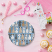 Honden glimlachen papieren bordje (Feest)