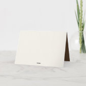 Honden gluren door een deuropening kaart (Achterkant)