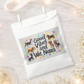 Honden, Goede Vibes en Natte Neuzen Speelse krabbe Bedankzakje (Geknipt)