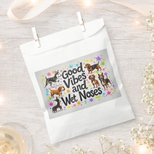 Honden, Goede Vibes en Natte Neuzen Speelse krabbe Bedankzakje (Geknipt)