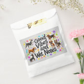 Honden, Goede Vibes en Natte Neuzen Speelse krabbe Bedankzakje (Gezegeld)