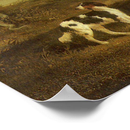 Honden, Greyhound en Spaniel, Doctor Fop by Herrin Poster (Hoek)